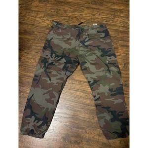 Levis Camo Cargo Drawstring Pants - Men/Ladies XXL Camo Cotton